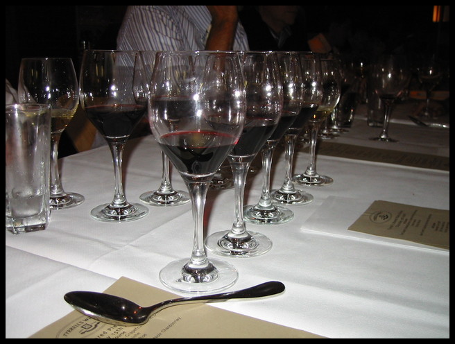 Six different courses, ten different wines!